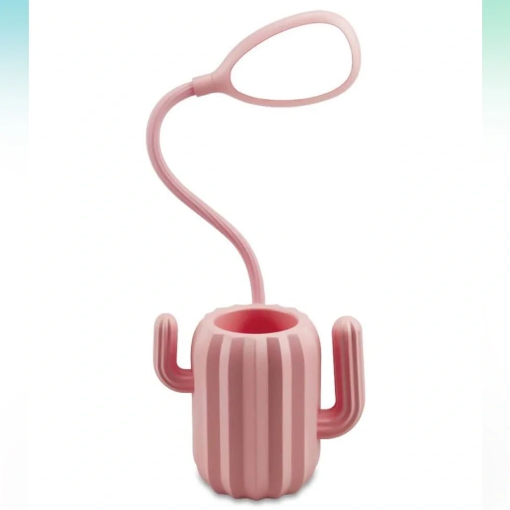 LED Pink Cactus-Shaped Desk Lamp